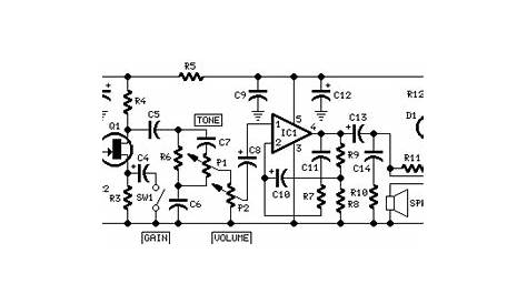 bass guitar amplifier circuit diagram