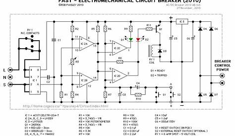 electronic circuit breaker schematic