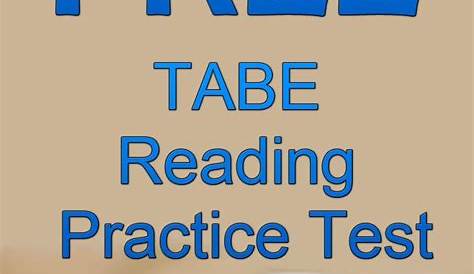 TABE Reading Practice Test (updated 2022) | Reading practice, Reading