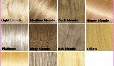 cool Blonde hair color shades chart | Blonde hair shades, Blonde hair