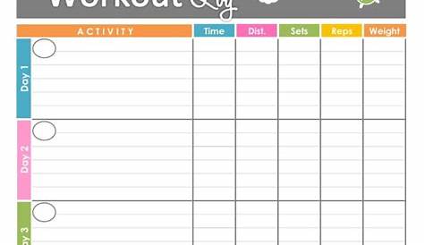 monthly exercise calendar printable