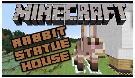 Minecraft RABBIT HOUSE Statue / Let's Build - YouTube