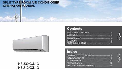 haier window air conditioner manual