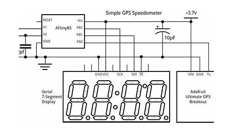 digital speedometer circuit diagram