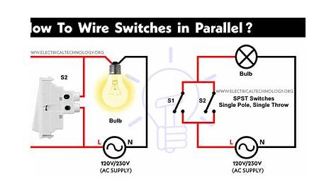 wiring light switches in parallel