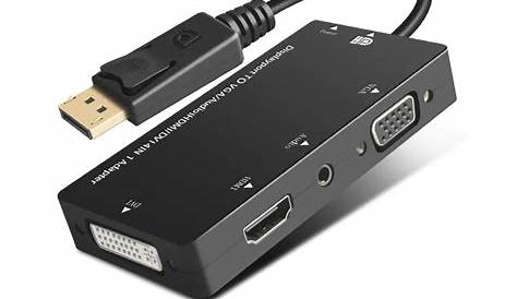 3 in 1 DisplayPort Display port To HDMI DVI VGA Audio Adapter 1080p