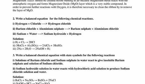 NCERT Solutions for Class 10 Science Chapter 1 Chemical Reactions and