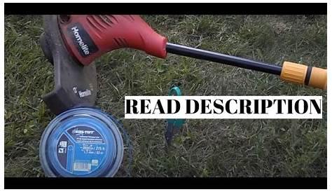 **READ DESCRIPTION FIRST: How to Replace Homelite Weed Eater String