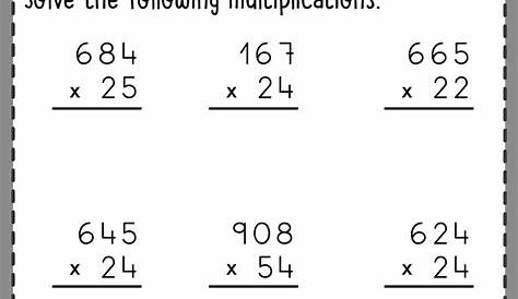 Multiplication By 3 Worksheets