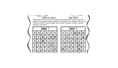 multiplication games for 3rd graders