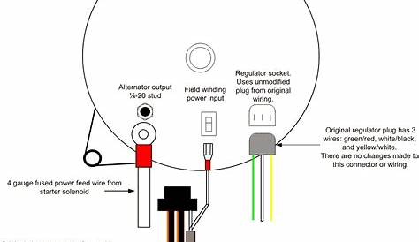 ford 1 wire alternator wiring diagram