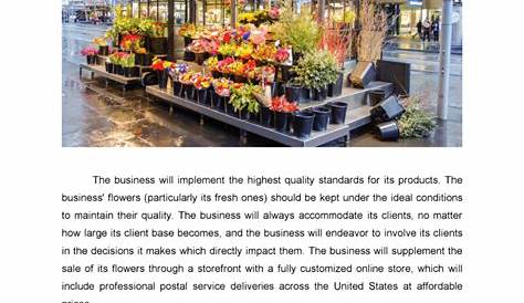 flower shop business plan introduction