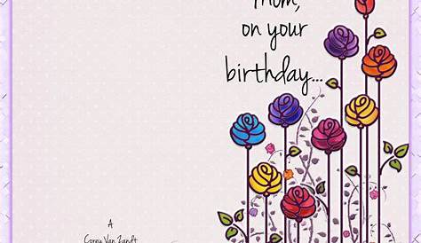 Happy Birthday Mommy Cards Happy Birthday Mom Cards to Print | BirthdayBuzz
