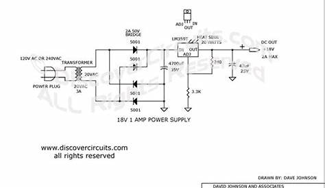 ac to dc power supply schematic diagram