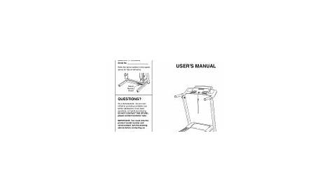 proform 590qs treadmill user manual