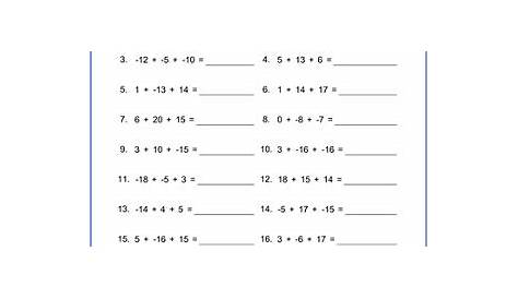 6th Grade Math Worksheets 2018 | Learning Printable