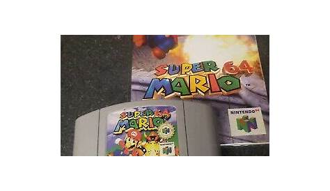 Super Mario 64 + Manual II (Nintendo 64, 1996) Authentic!!! | eBay