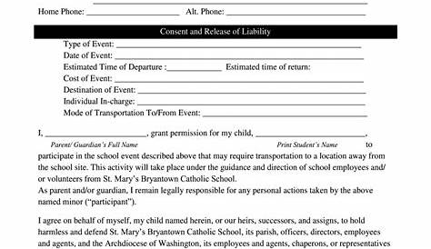 Editable Field Trip Permission Slip - Fill Out and Sign Printable PDF