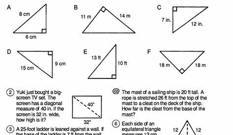 Pythagorean Theorem In 3d Worksheet