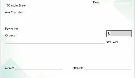 Free Printable Fake Checks