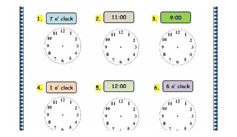 time worksheets grade 3