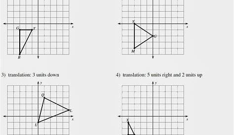 graphing translations worksheet