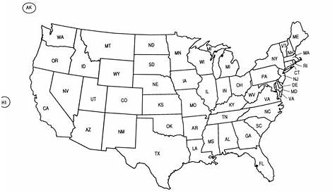 maps of usa blank