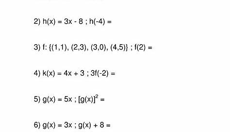 29 Algebra 1 Function Notation Worksheet - Ekerekizul
