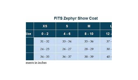 zephyr hat size chart