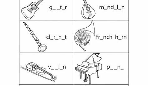 free music worksheets for kids