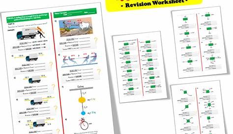 Forces – (Type of Forces) – Revision Worksheet | Teaching Resources