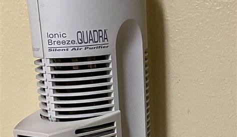 SHARPER IMAGE IONIC BREEZE QUADRA SILENT AIR PURIFIER WITH OZONE GUARD