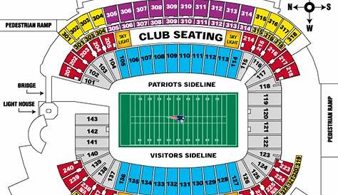 Gillette Stadium, Foxborough MA - Seating Chart View