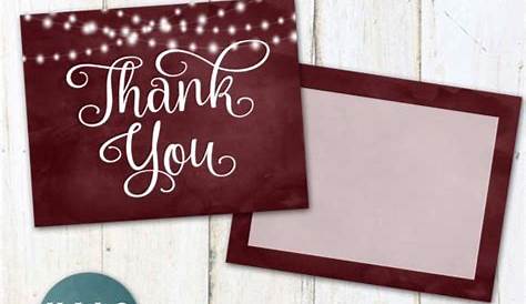 small thank you cards printable