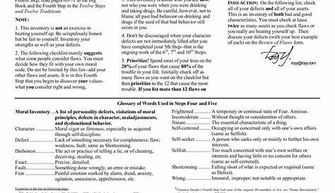 Fourth Step Inventory Pages 1 18 Text Version Fliphtml5 — db-excel.com