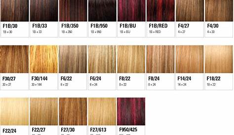 hair color chart weave