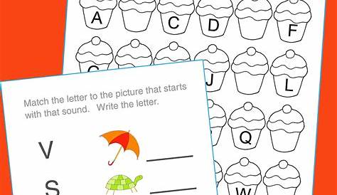 Kindergarten Workbook Practice Worksheets- Letters, Numbers, Cutting