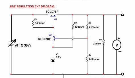circuit diagram of series voltage regulator