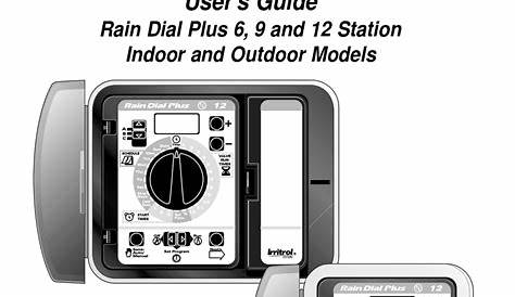 IRRITROL RAIN DIAL PLUS 6 USER MANUAL Pdf Download | ManualsLib