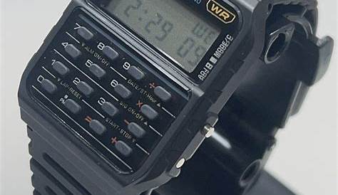 Casio Men's Twincept Databank Ani-Digi Resin Watch Black CA-53W-1CR