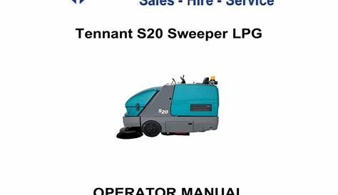 Tennant S20 Sweeper LPG OPERATOR MANUAL Clemas & Co. | Manualzz