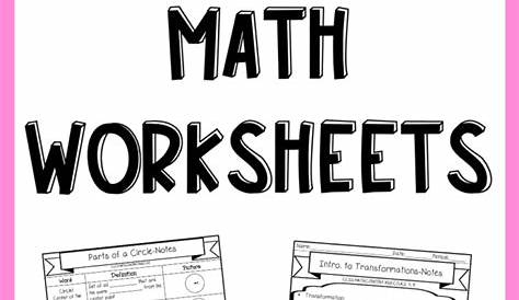 make your own math worksheets