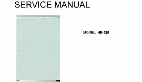 HAIER HR-120 REFRIGERATOR Service Manual download, schematics, eeprom