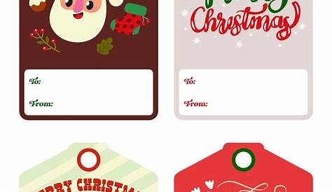 10 Best Free Printable Christmas Gift Tags Personalized PDF for Free at