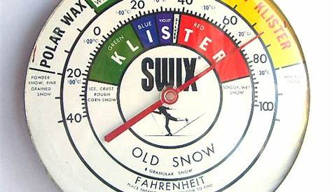 ski wax temperature chart