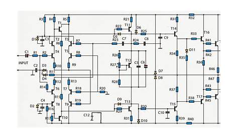 Build a Simple Audio Amplifier 2800W Circuit Diagram | Electronic
