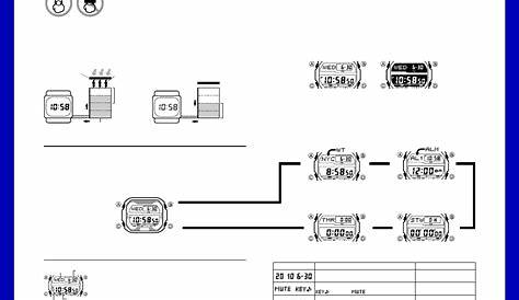 User manual Casio G-Shock GX-56BB-1ER (English - 4 pages)