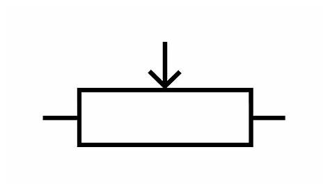 What is the symbol for a potentiometer?