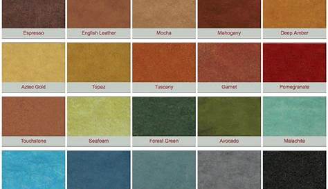 Polished Concrete Color Chart – Stone Medic