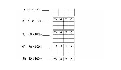 multiplying by multiples of 10